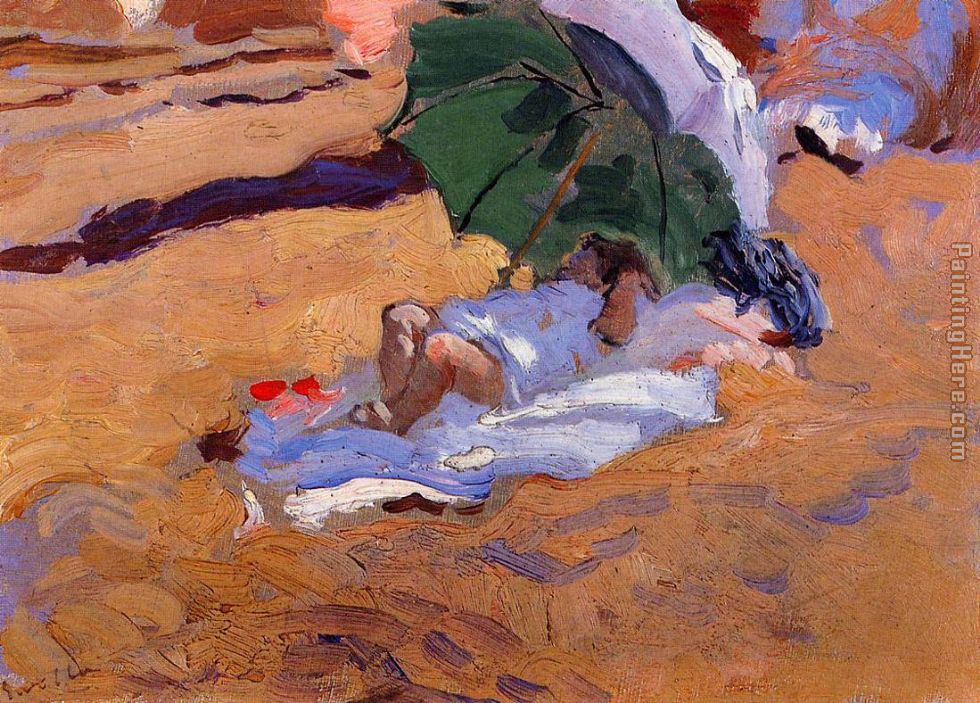 Child's Siesta painting - Joaquin Sorolla y Bastida Child's Siesta art painting